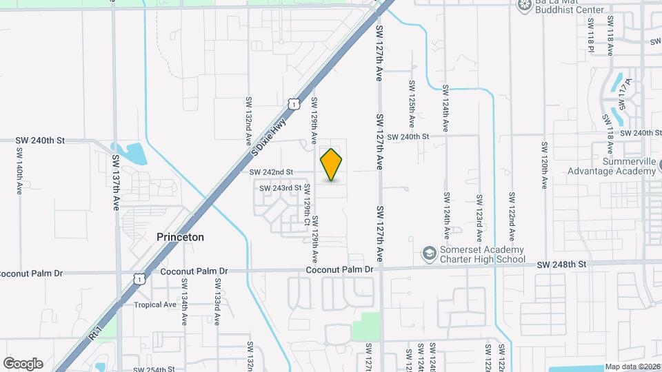 12838 SW 243rd St Map and Location Details