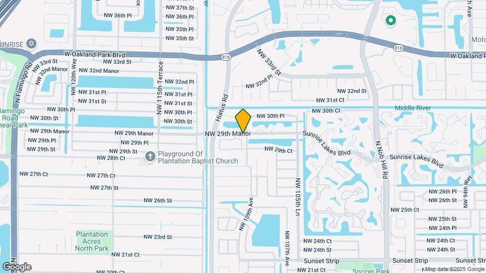 10905 NW 29th Pl Mapa y Detalles de la Ubicación