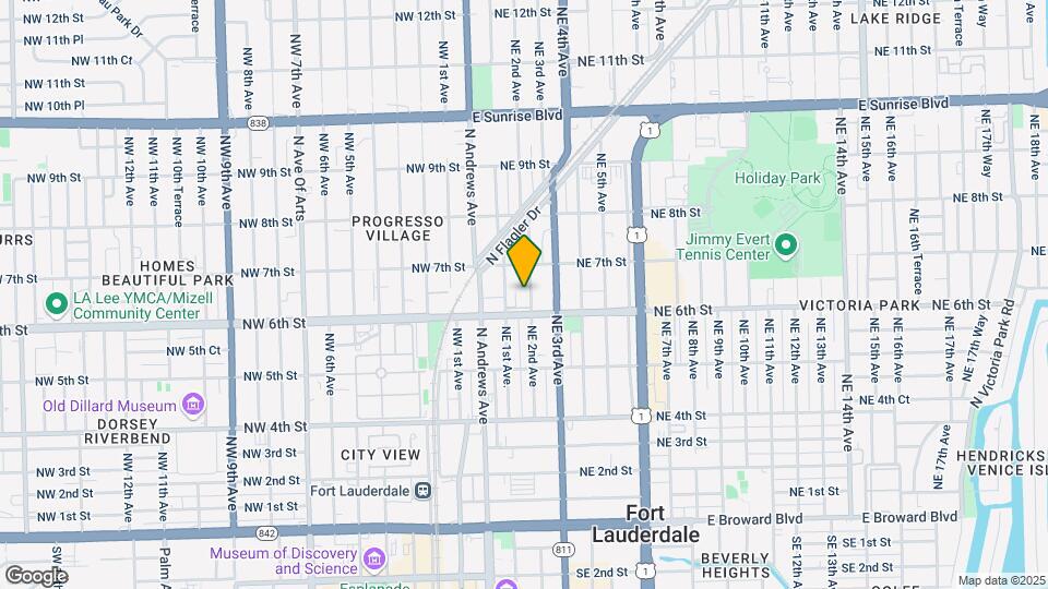 629 NE 2nd Ave Mapa y Detalles de la Ubicación