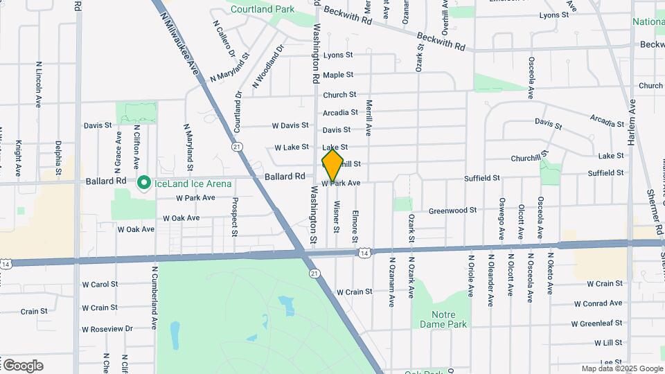 8944 N Wisner St Map and Location Details