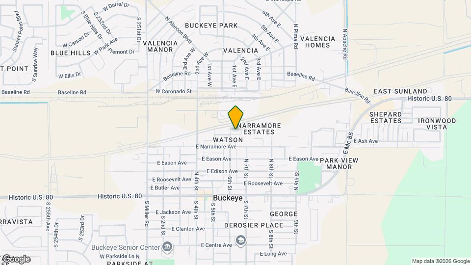 616 E Arizona Ave Map and Location Details