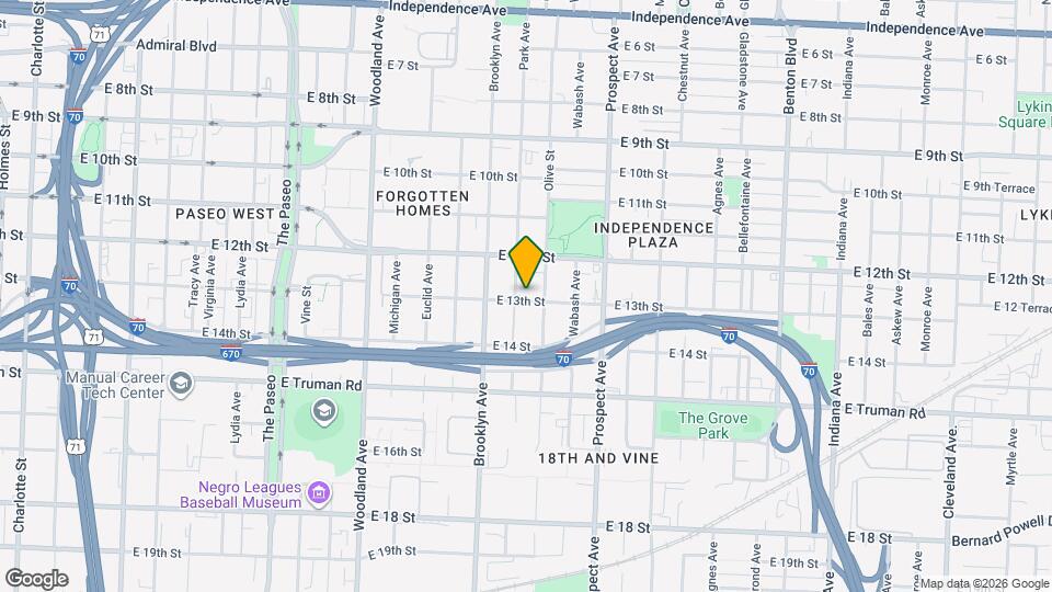 2308 E 13th St Map and Location Details