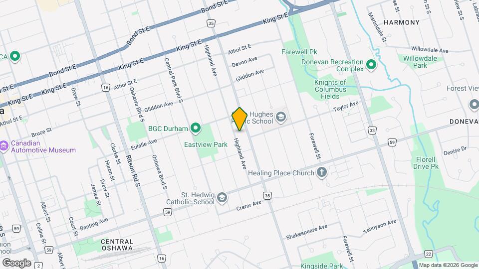 225 Highland Ave, Unit Unit Lower Map and Location Details