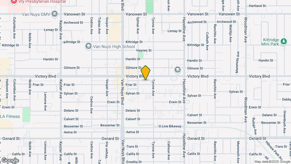 14333 Friar Street Mapa y Detalles de la Ubicación