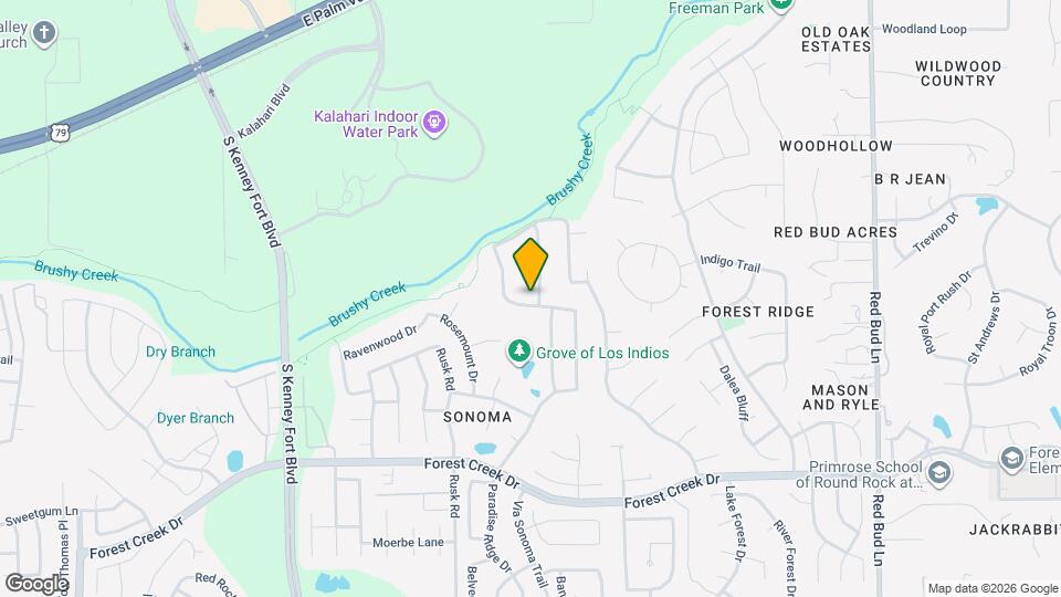 2307 Paradise Ridge Dr Map and Location Details