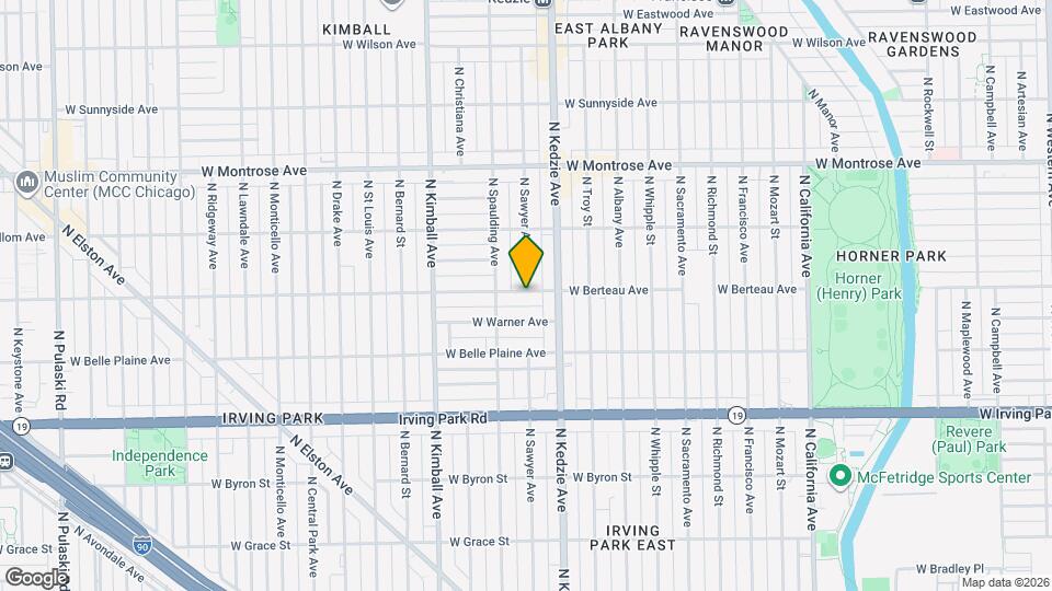 3233 W Berteau Ave Map and Location Details