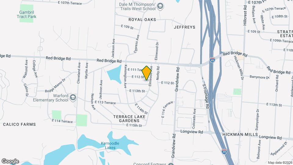 4514 E 112 Terrace Map and Location Details