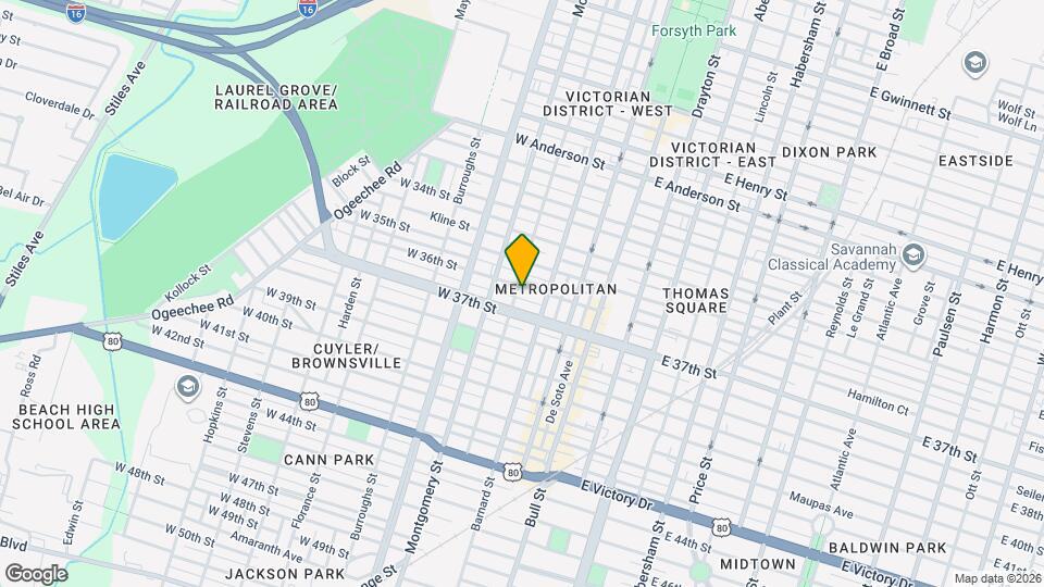 219 W 36th St Map and Location Details