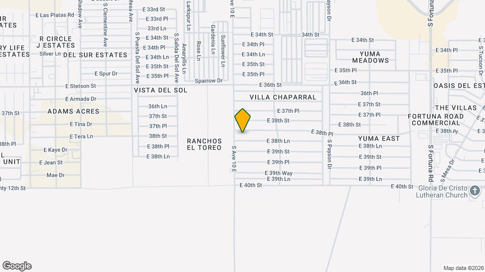 10138 E 38th Ln Map and Location Details