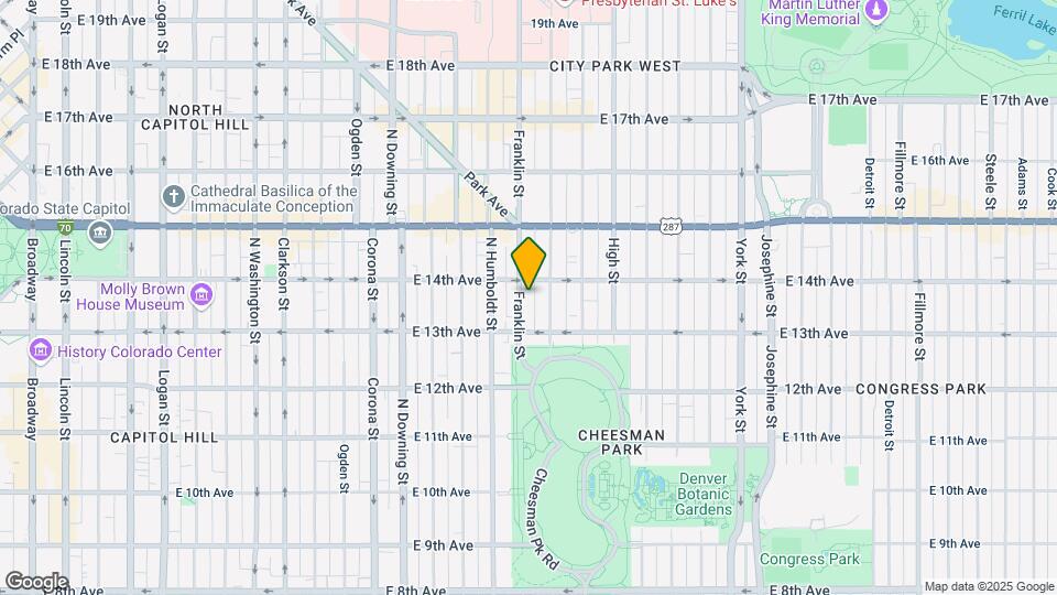 1360 Franklin St Map and Location Details