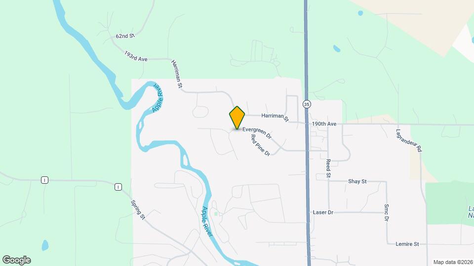 316 Evergreen Dr Map and Location Details