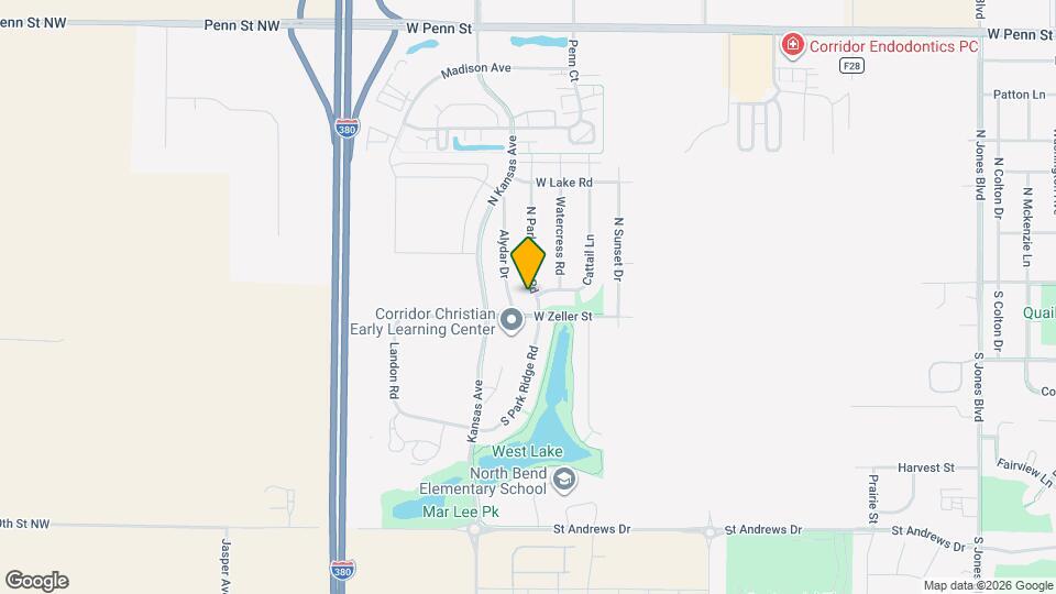 77 N Park Ridge Rd Map and Location Details