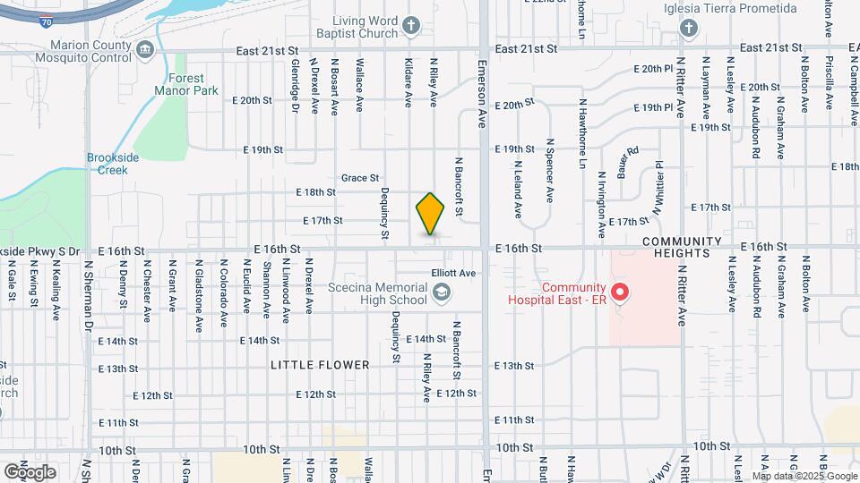 1604 N Riley Ave Map and Location Details