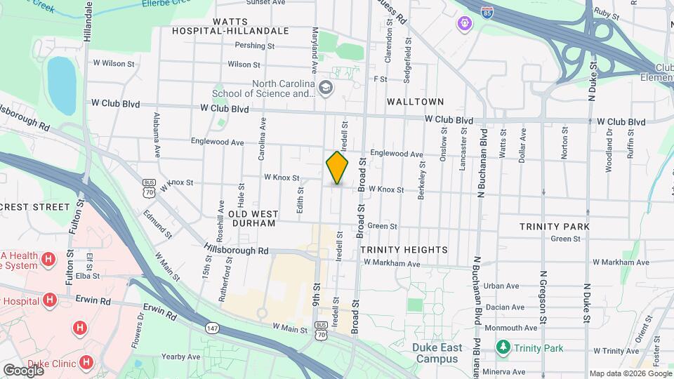 923 Iredell St Map and Location Details