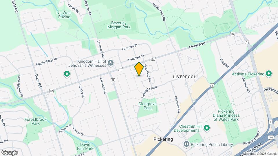 1377 Everton St Map and Location Details