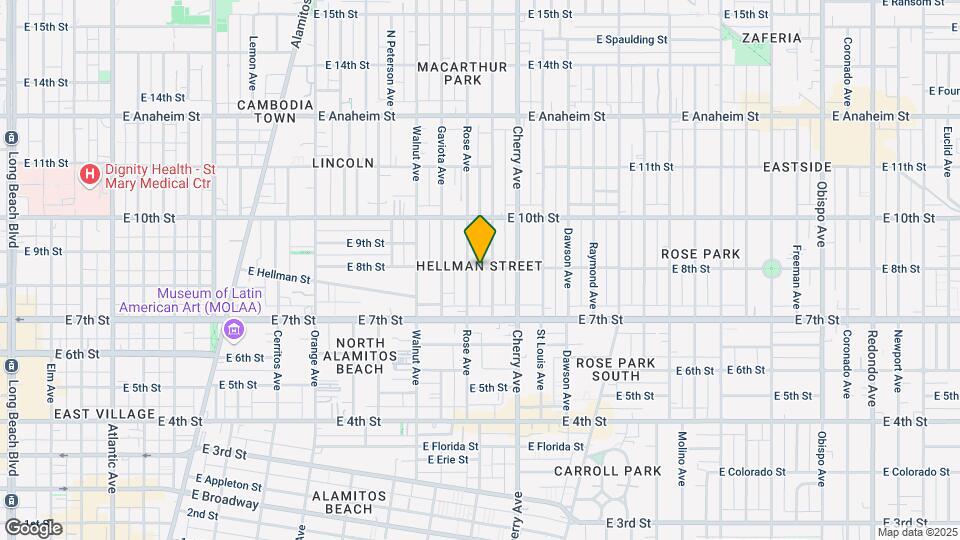1828 E 8th St Map and Location Details