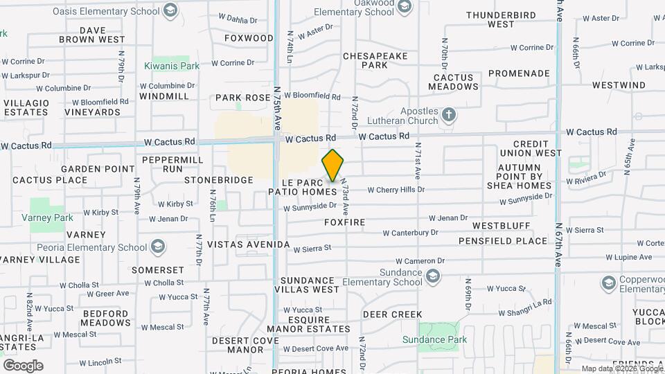 7316 W Cherry Hills Dr Map and Location Details