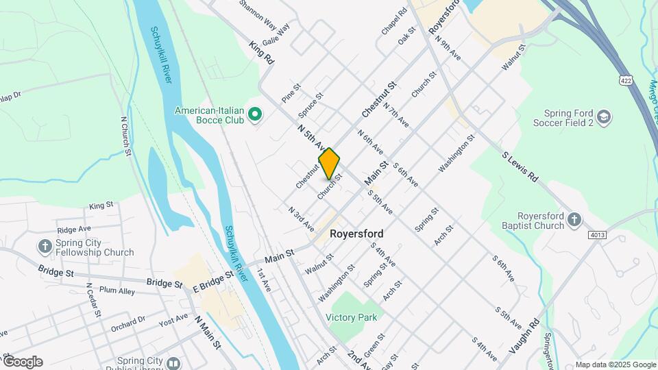 429 Church St Map and Location Details