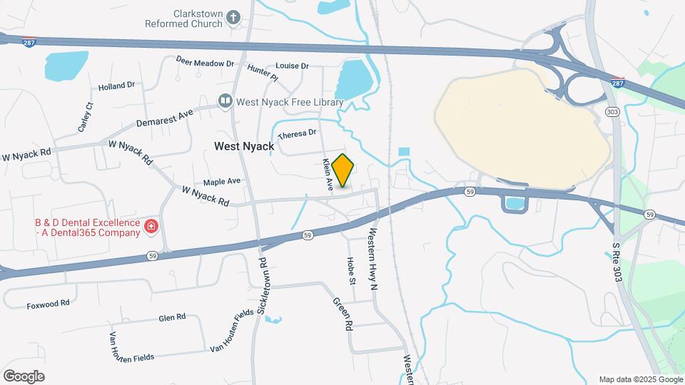 730 W Nyack Rd Map and Location Details