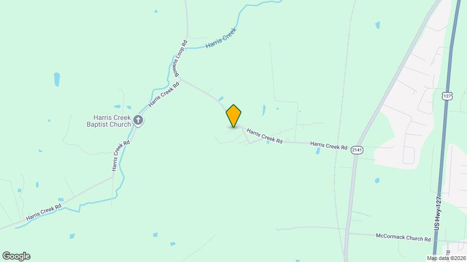 599 Harris Creek Rd Map and Location Details