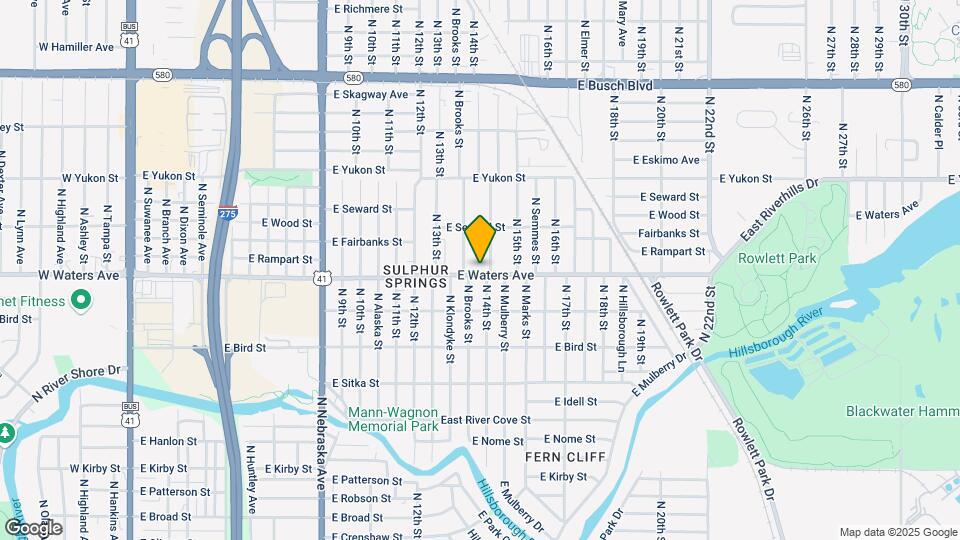1410 E Waters Ave Map and Location Details