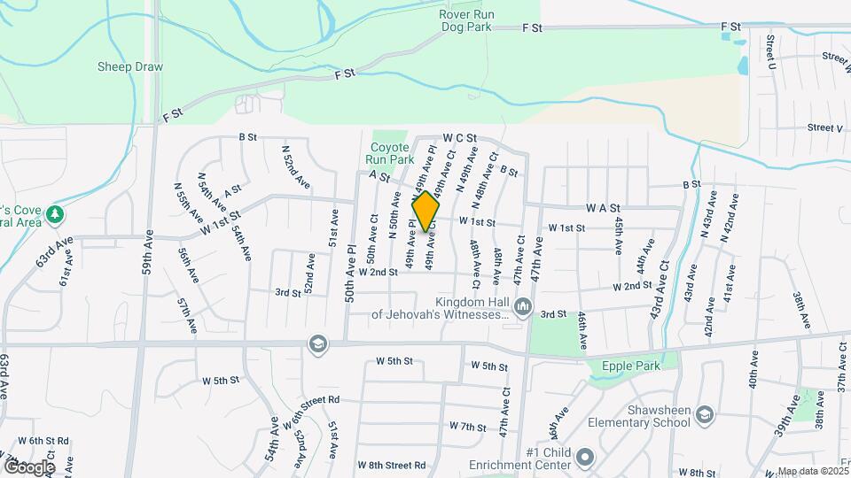 123 49th Ave Ct Map and Location Details