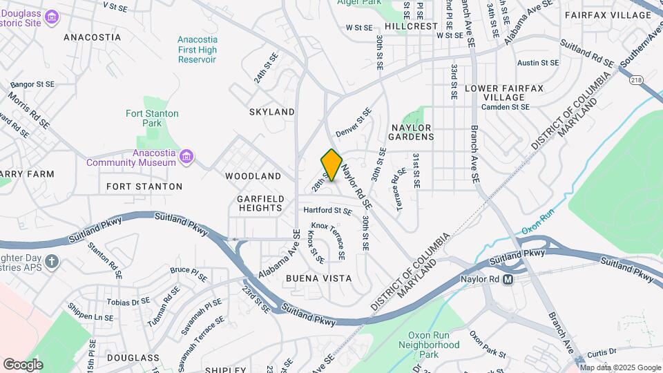2809-2811 Buena Vista Ter SE Map and Location Details
