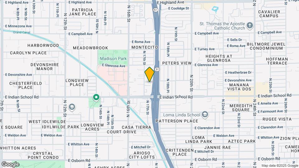 4135 N 17th St Mapa y Detalles de la Ubicación