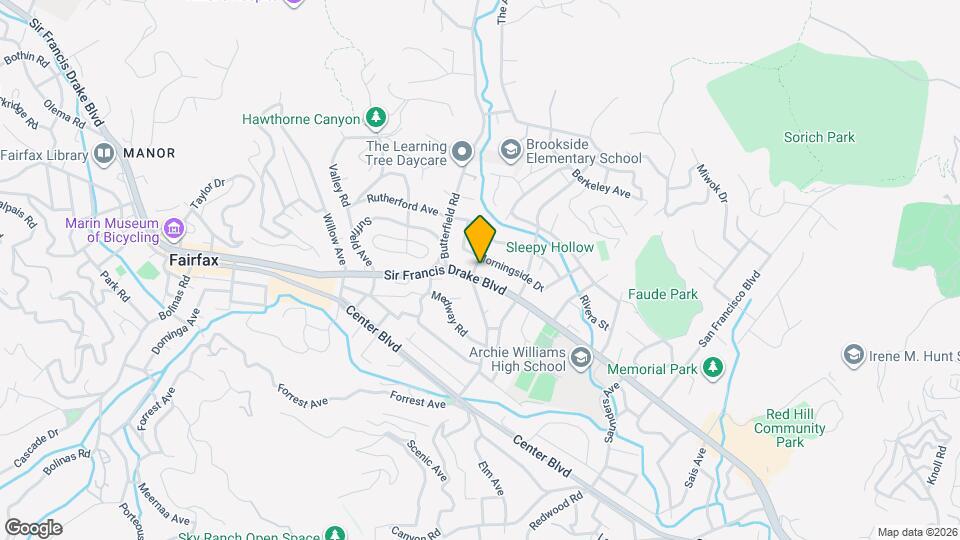1704 San Anselmo Ave Map and Location Details