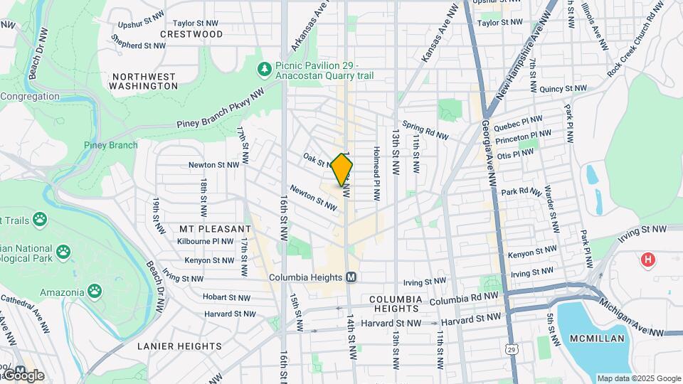 3462 14th St NW Map and Location Details