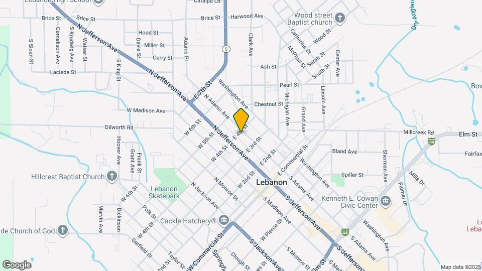 387 N Adams Map and Location Details