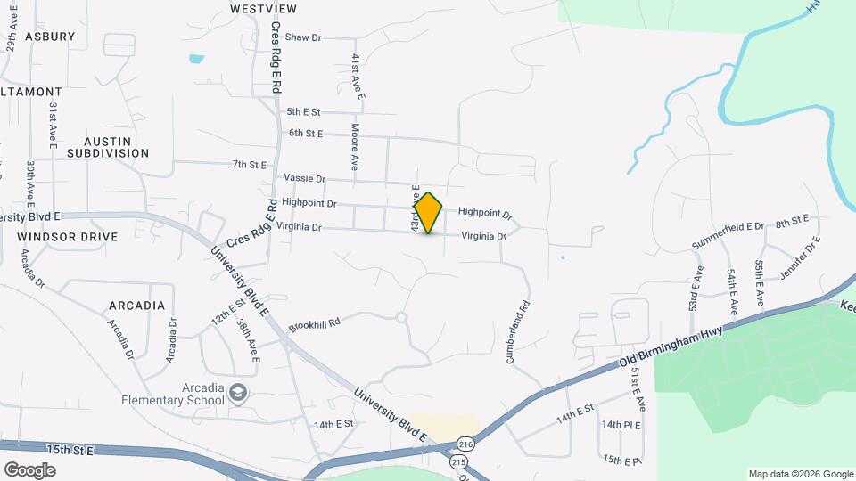 4505 Virginia Dr Map and Location Details