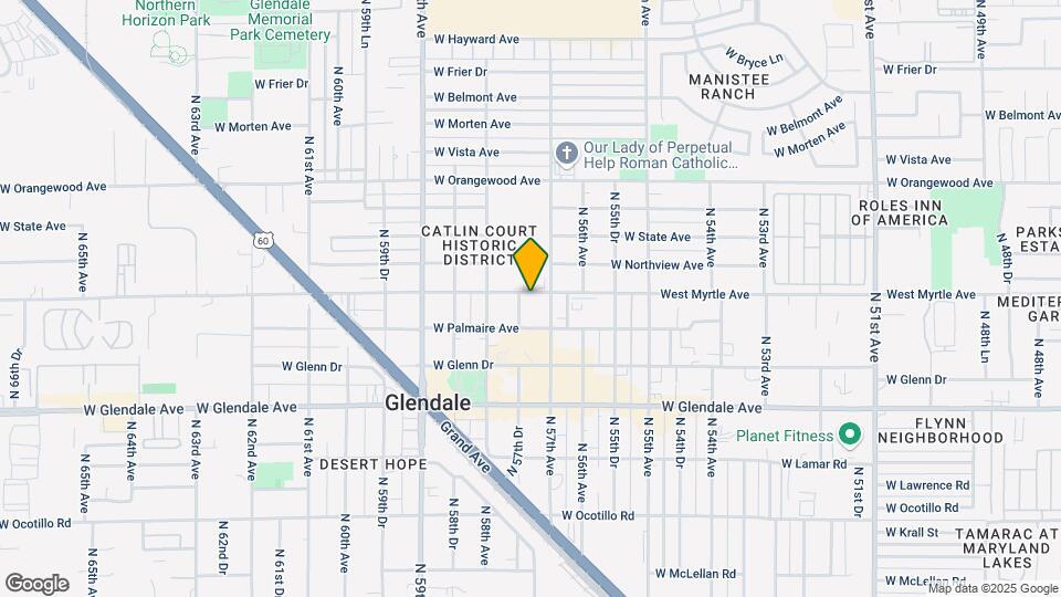 5723 W Myrtle Ave Map and Location Details