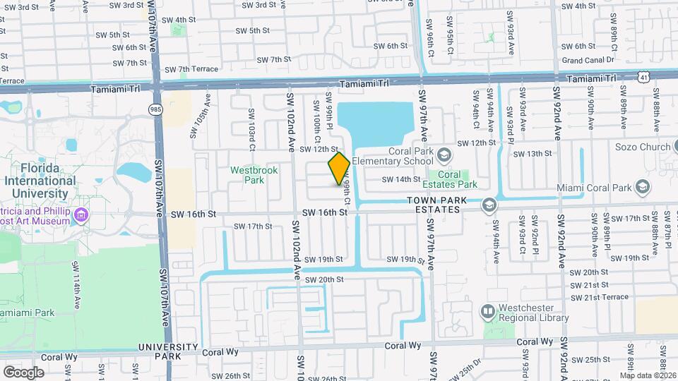 9970 SW 14th Terrace Map and Location Details