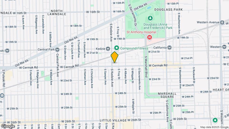 3150 W Cermak Rd Map and Location Details