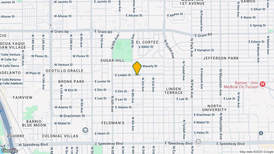 416 E Linden St Map and Location Details