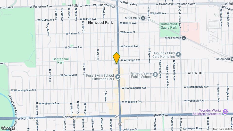 1930 N Harlem Ave Map and Location Details