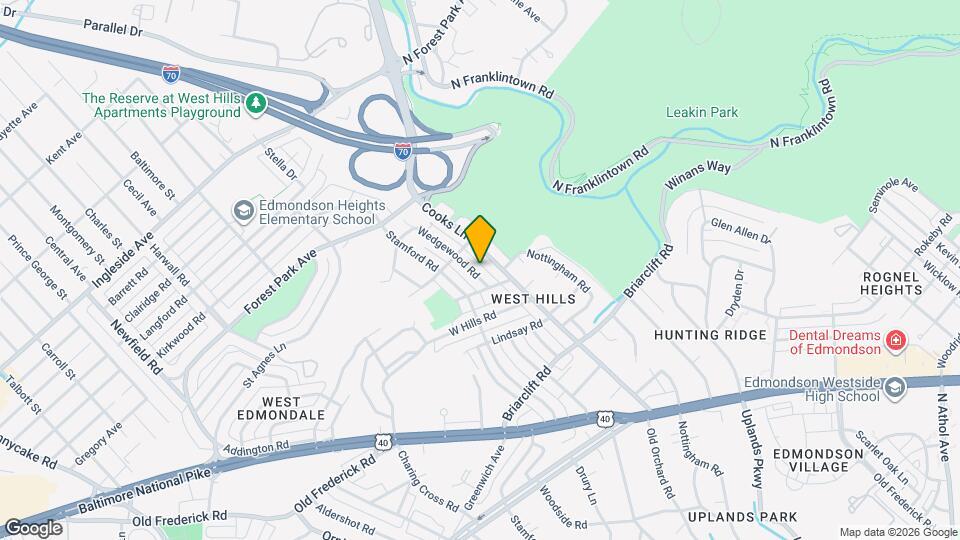 1021 Wedgewood Rd Mapa y Detalles de la Ubicación