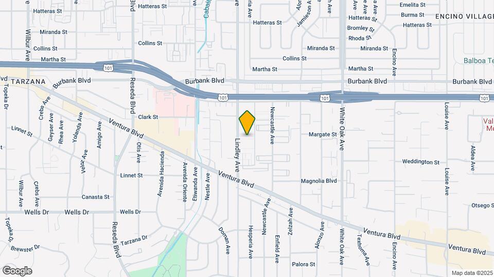 5354 Lindley Ave Map and Location Details