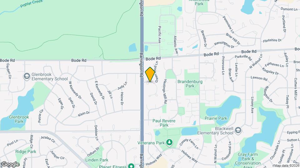 1829 Quaker Hollow Ln Map and Location Details