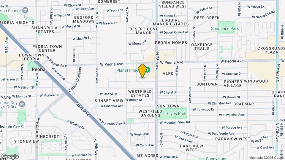 7616 W Comet Ave Map and Location Details