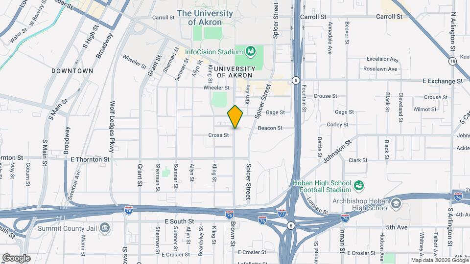 517 Brown St Map and Location Details