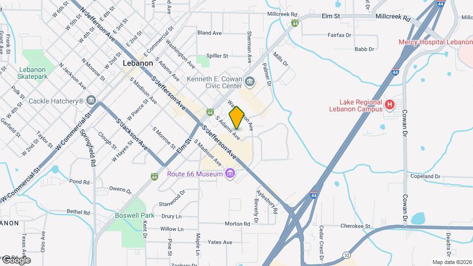 770 S Adams Ave Map and Location Details