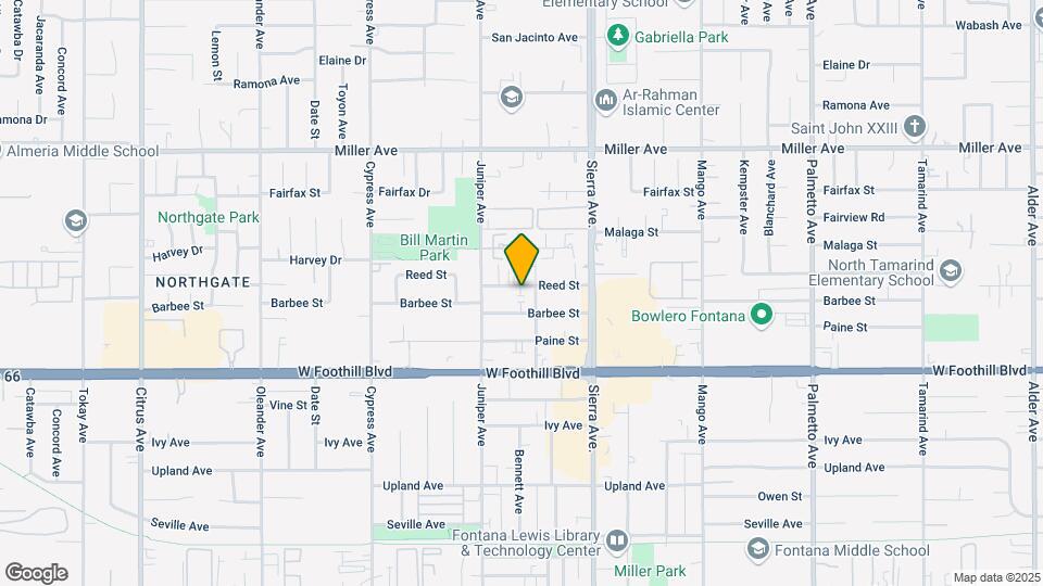 16777 Reed St. Mapa y Detalles de la Ubicación