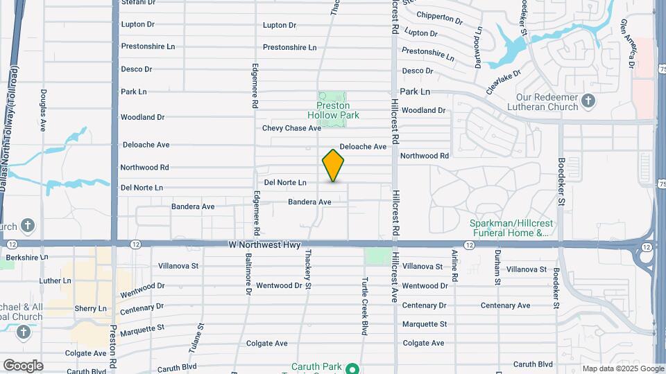 6620 Del Norte Ln Map and Location Details