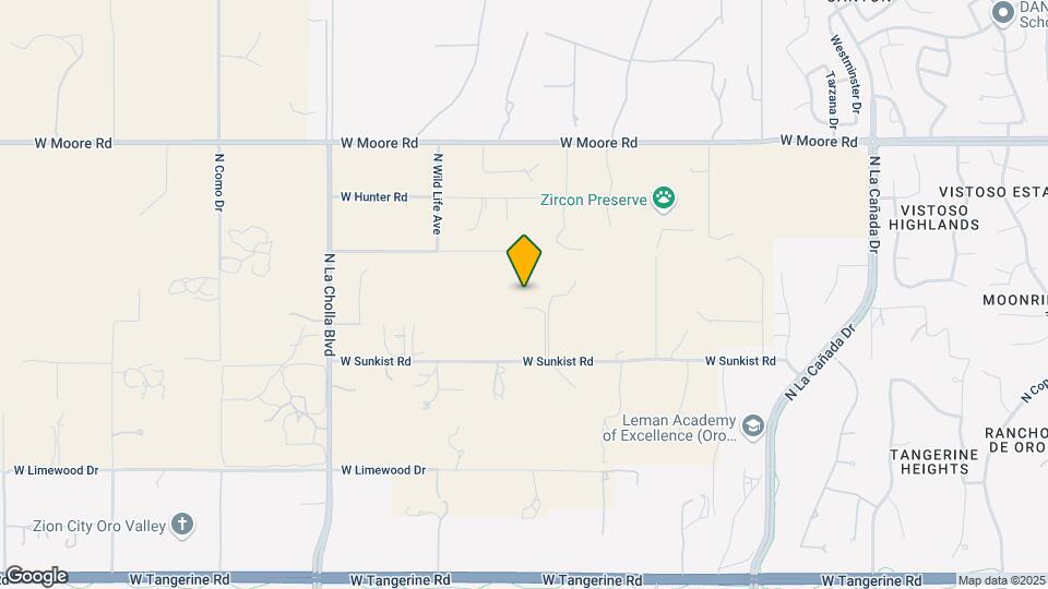 1710 W Sunkist Rd Map and Location Details