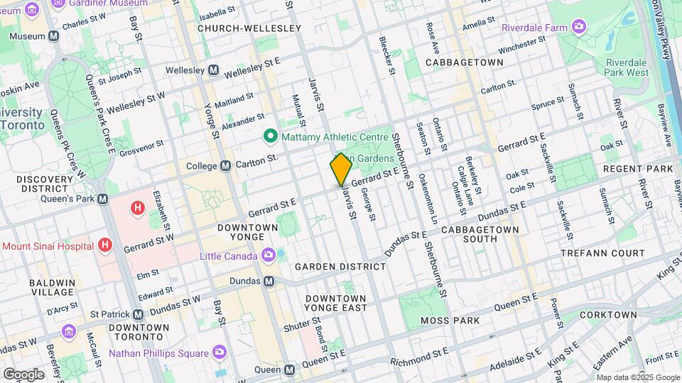 117-117 Gerrard St E Map and Location Details