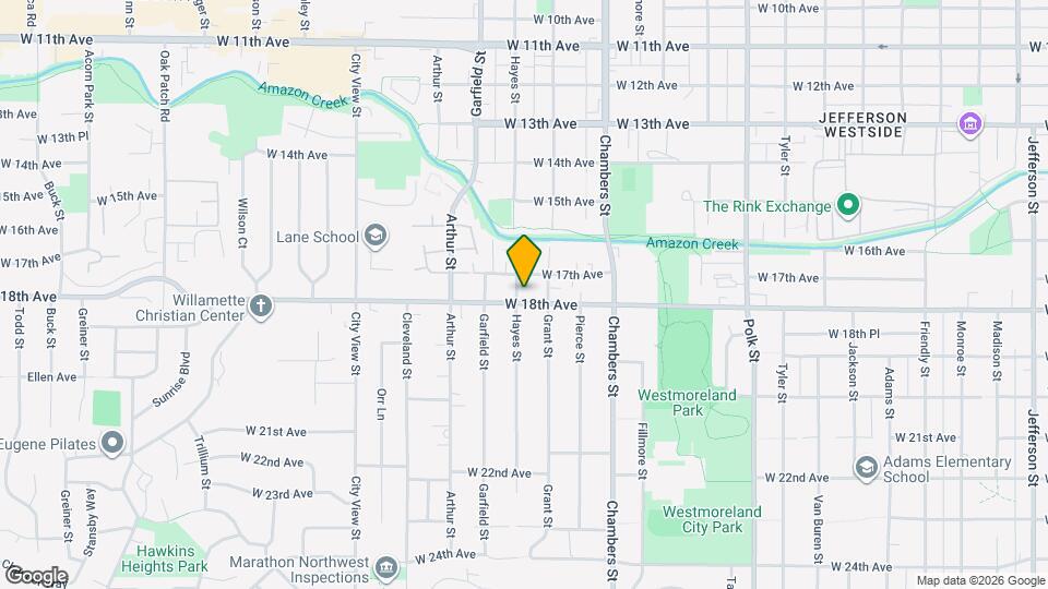 1895 W 18th Ave Map and Location Details