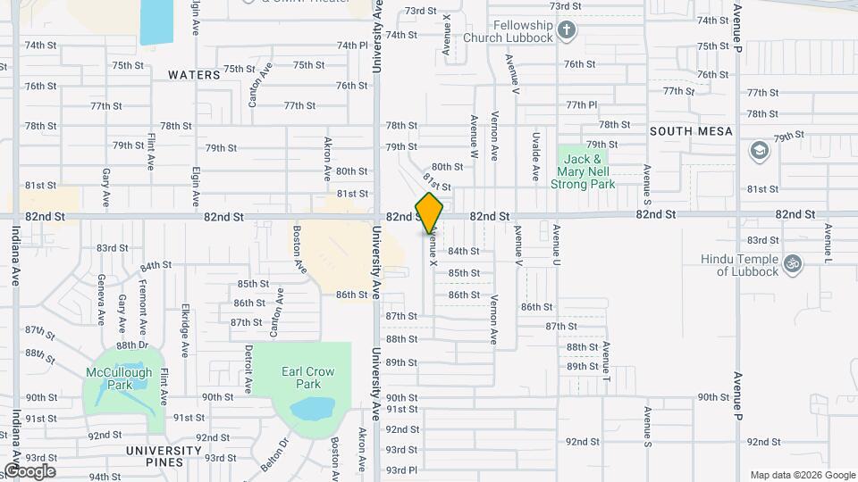 8220 Avenue X Map and Location Details