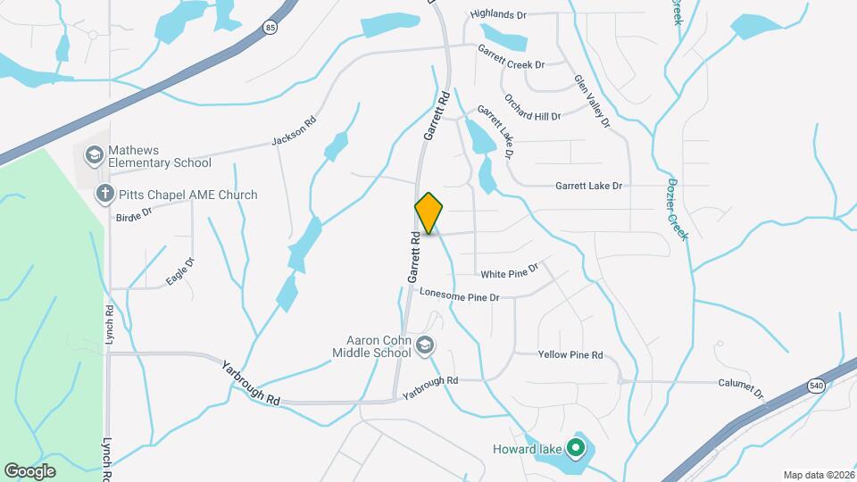 8002 Garrett Pines Dr Mapa y Detalles de la Ubicación